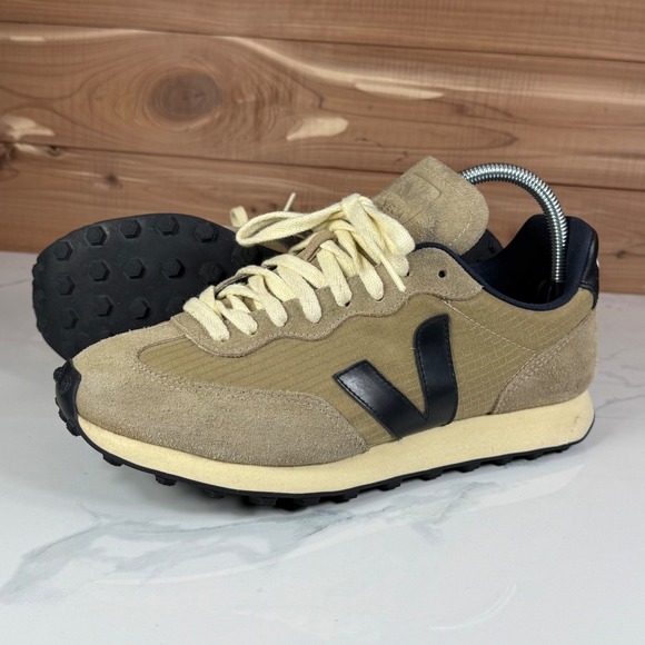 Veja Shoes - Veja Rio Branco Ripstop Dune Black Suede Leather Sneakers Women size US 9.5